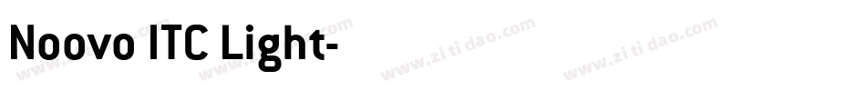 Noovo ITC Light字体转换